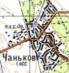 Топографічна карта Чанькового