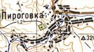 Топографічна карта Пирогівки