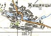 Topographic map of Zhyschyntsi