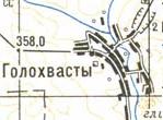 Topographic map of Golokhvasty