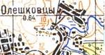 Топографічна карта Олешківців