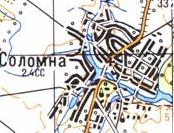 Топографическая карта Соломны