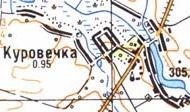 Топографическая карта Куровечки