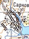 Топографическая карта Сарнова