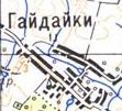 Топографічна карта Гайдайок
