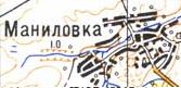 Topographic map of Manylivka