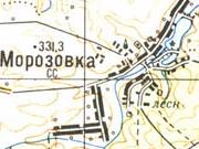 Топографічна карта Морозівки