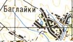 Топографічна карта Баглайок