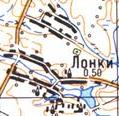 Топографічна карта Лонок