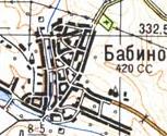 Топографічна карта Бабиного