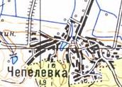 Топографічна карта Чепелівки