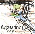 Топографічна карта Адамполя