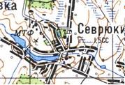 Топографічна карта Севрюок