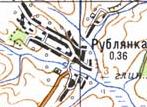 Топографічна карта Рублянка