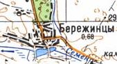 Топографічна карта Бережинців