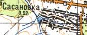 Топографическая карта Сасановки