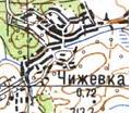 Топографічна карта Чижівки