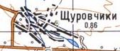 Топографічна карта Щурівчиок