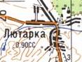 Топографическая карта Лютарки