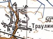 Топографическая карта Траулина