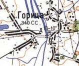 Топографічна карта Гориці