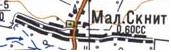Топографическая карта Малого Скнита