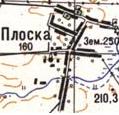 Топографическая карта Плоски