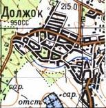Топографическая карта Должка