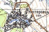 Топографічна карта Нестерівців