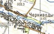 Топографічна карта Чорнивод