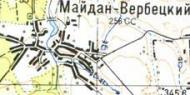Топографічна карта Майдан-Вербецького