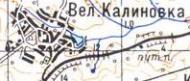 Topographic map of Velyka Kalynivka