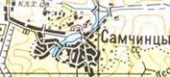 Топографічна карта Самчинців