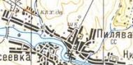 Топографічна карта Пиляви