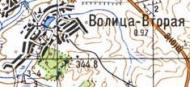 Topographic map of Volytsya Druga