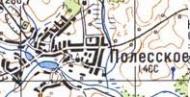 Topographic map of Poliske