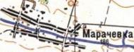 Топографічна карта Марачівки