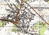 Топографічна карта Вовковинців