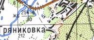 Топографическая карта Гряниковки
