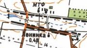 Топографическая карта Ленинки
