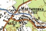Топографічна карта Мартинівки