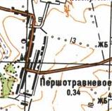 Топографічна карта Першотравневого