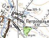 Топографічна карта Петропілля