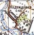 Топографічна карта Надеждівки