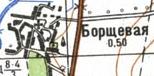 Топографічна карта Борщової