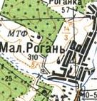 Топографічна карта Малої Рогані