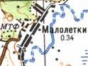 Топографічна карта Малоліток