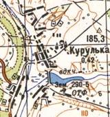 Топографическая карта Курульки