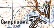 Топографічна карта Смирнівки