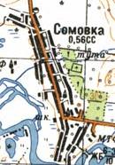 Топографическая карта Сомовки